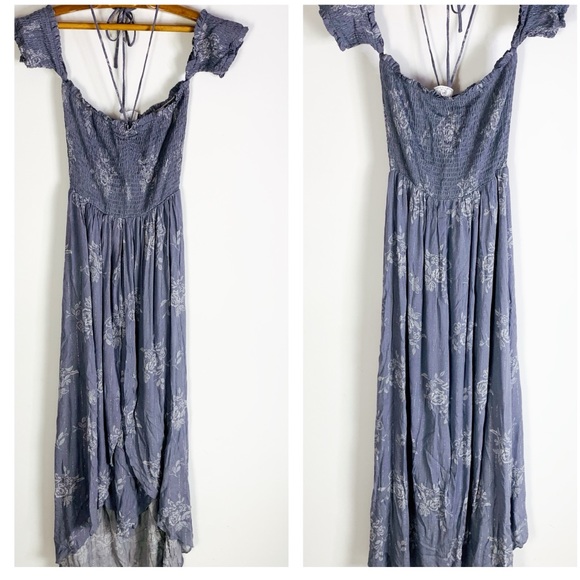 LULU’S Sage The Label Floral Hi Low Hem midi Dress - Picture 5 of 8